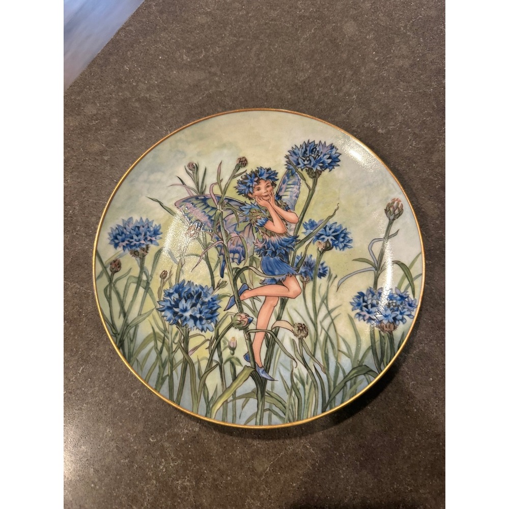 Villeroy & Boch The Cornflower Fairy Plate Cicely Mary Barker Flower Fairies 8"